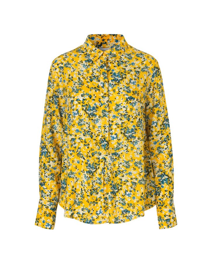 Gul skjortebluse